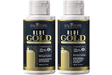 blue gold Kit Lissage Tanin Salvatore Enrichi aux Tanins Végétaux Vertclair Lot de 2X100ML