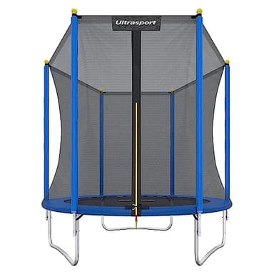 Ultrasport Uni-Jump Trampoline de Jardin Mixte, Bleu, 183 cm