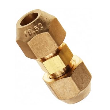Rallonge de tuyau en cuivre pour climatiseur pour raccord double à joint, connexion intermédiaire, pour raccordement immédiat, sans soudure, diamètre de tuyau en cuivre 6–19 mm, écrou de choc 9,53 mm