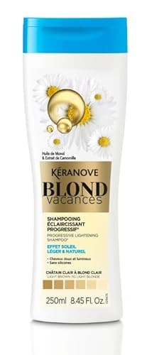 Kéranove – Shampoing Doux Éclaircissant Progressif Blond Lumineux au Monoï - Sans Ammoniaque - 250ml
