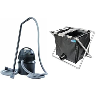 Pontec Aspirateur de Bassin Pondomatic 3 Hozelock Panier d’aspirateur pour Bassin, Argent/Noir, 40 x 25 x 15 cm