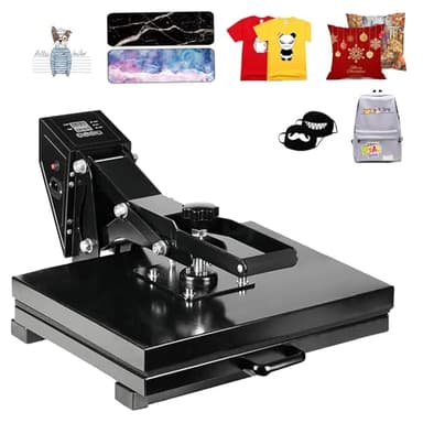 SDKEHUI Machine de presse à chaud numérique 40 x 50 cm, 2000 W, pour t-shirt, sac en toile, tapis de souris, transfert de designs, œuvres d'art, 40 x 20 pouces