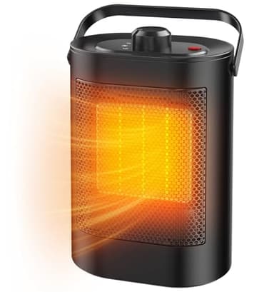 YOOKESEN Chauffage d'appoint Economique, Chauffage Céramique PTC, 3 Modes, Protection Contre Surchauffe & Basculement,Portable Radiateur Electrique pour Chambres Bureaux [Économie d'énergie A]
