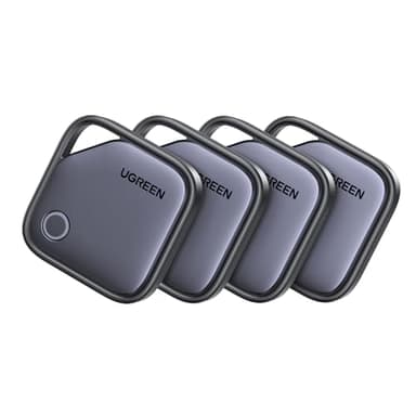 UGREEN FineTrack G Tag Traceur Fonctionne avec Find Hub Android Uniquement Chargement USB C Localisateur Objets Bluetooth pour Clés Valises Portefeuilles Wallet Bagages Sacs avec Câble USB C Lot de 4