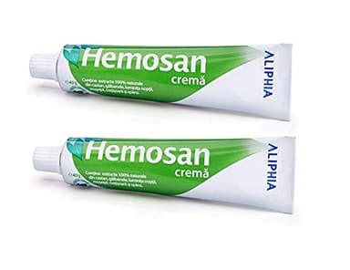 HEMOSAN 2 PACK - Crème de soulagement rapide démangeaisons, fissures anales, hémorroïdes, eczémas anaux, Pruritus Ani