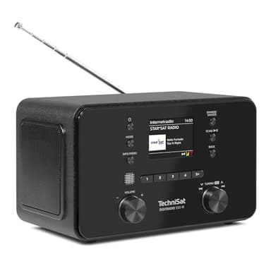 TechniSat DIGITRADIO 550 IR - Radio Internet stéréo (Dab+, FM, Wi-FI, Bluetooth, contrôle par Application, réveil), Noir