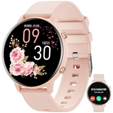 Hwagol Montre Connectée Homme Femme 1.39" Smartwatch avec Podometre, Moniteur Sommeil, avec 140+ Sportifs, Smartwatch Montre Intelligente Bracelet pour Android iOS