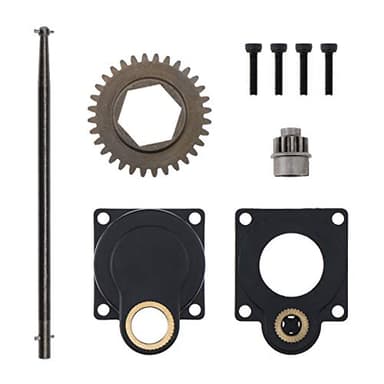 OTOTEC Plaque arrière de démarreur électrique Roto 11011 12 mm Tige de démarrage avec vis Compatible avec HSP 1/10 16/18/21 Nitro Engine RC Model Car Part