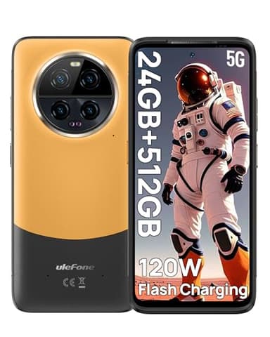 Ulefone Armor 23 Ultra Telephone Portable incassable 5G, 24Go + 512Go Messagerie Satellite Bidirectionnelle Smartphone, 6,78 Pouces FHD+ 120 Hz, IP68, Android 13, 5280mAh/120W Charge Rapide Téléphone