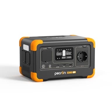 Station électrique portable PECRON E300LFP,288Wh LiFePO4 Batterie de Secours,1 Sortie CA 600W,Générateur Électrique Solaire pour Camping/Maison/Voiture