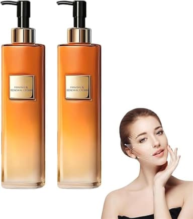 2 PCS Crèmes Raffermissantes Et Régénératrices, Nouvelle Crème Raffermissante Avancée pour La Peau 2024, Restaure L'élasticité de La Peau, Lotion Hydratante pour Le Visage Et Le Corps