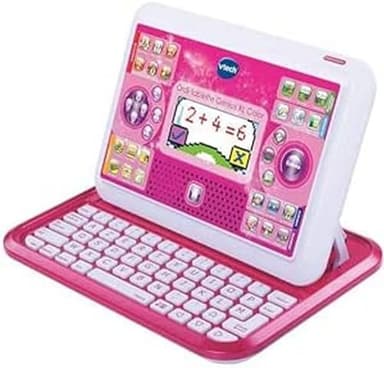 VTech - Ordi-Tablette Genius XL Color Rose, Ordinateur Enfant, Tablette Éducative – 5/8 Ans - Version FR