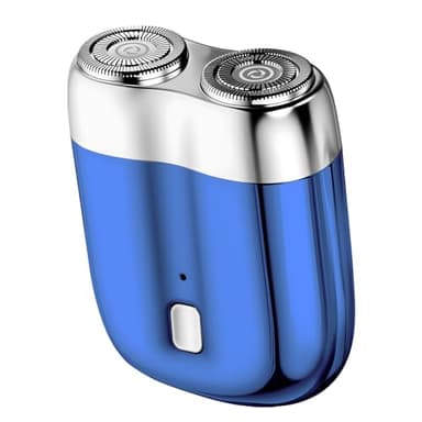 LOPHE Mini Rasoir Électrique pour Hommes IPX7 Étanche – Rasoir de Magnétique Voyage Rechargeable USB, Lames Haute Vitesse 7000 tr/min, Usage Sec/Humide,Portable Shave pour maison, voyages,Bleu