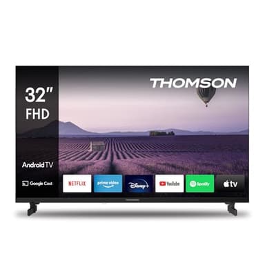THOMSON 32 Pouces (80 cm) Full HD Télé Smart Android TV (WLAN, HDR, Triple Tuner DVB-C-S2-T2) – 32FA2S13-2023