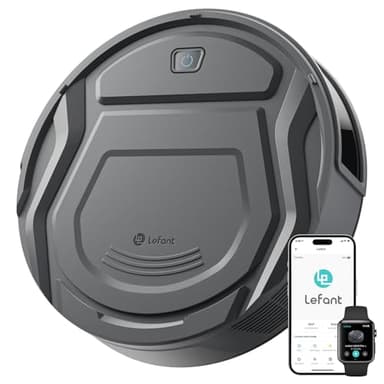 Lefant M210 Pro+ Aspirateur Robot, 4000Pa, 200min, WiFi/App/Alexa, Évitement d'obstacles PSD 190°, Mince Silencieux, Idéal pour Poils d'animaux Sols Durs