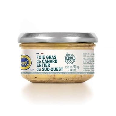 COLIS GOURMANDS Foie Gras de Canard Entier IGP Sud Ouest - Verrine 90g