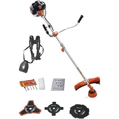 TIMBERPRO 2 en 1 Débroussailleuse thermique 52 Cc, Faucheuse, Coupe bordure avec bobine + 3 Lames