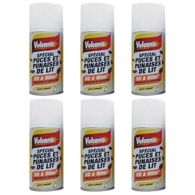 NUISIPRO - Fumigènes Anti Punaises de lit & Puces - Effet Choc - Lot de 6 diffuseurs