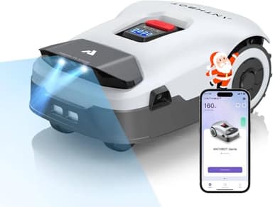 Robot Tondeuse sans Fil Périphérique - 900㎡, Full Band RTK+4 Yeux IA Vision Tondeuse Robot Gazon, Auto Cartographie, 20 Multi-Zone, Évitement d'obstacles, ANTHBOT Genie600