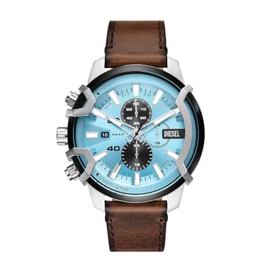Diesel Montre Griffed chronographe, en acier inoxydable, pour homme, DZ4656