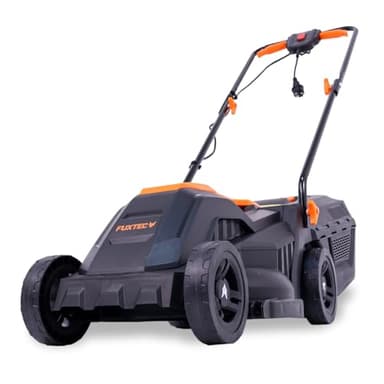 FUXTEC Tondeuse à Gazon Électrique Filaire Poussée FX-RME33 9Kg, Largeur De Coupe 33cm, Bac De Ramassage 30L, Hauteur De Coupe 20mm - 60mm, 1200Watt - 220V