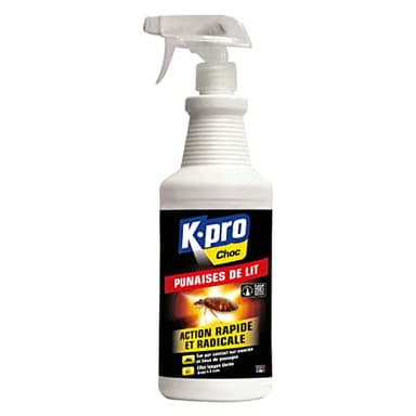 K.PRO Pulverisateur Punaise de Lit - 1L - Idéal pour Éliminer les Punaises de Lit - Action Radicale et Immédiate - Effet Longue Durée, voir photo