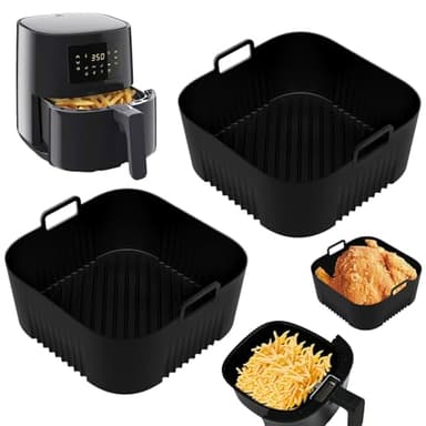 Accessoires Air Fryer pour Philips 3000 4,1L (HD9252, HD9255, HD9200), 2 Pièces 18cm Moule Silicone Air Fryer Philips, Plat Silicone Air Fryer Accessoire
