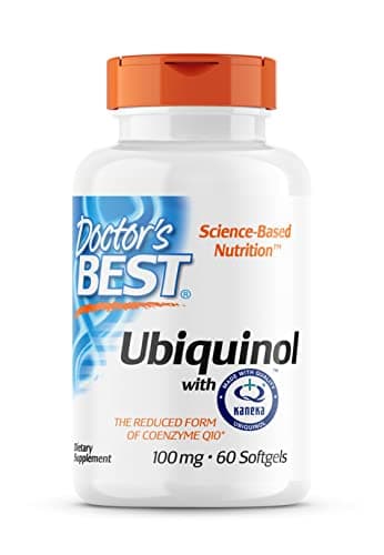 Doctor's Best, Ubiquinol avec Kaneka, Coenzyme Q10, 100 mg, 60 Capsules molles, Hautement Dosé, Sans Soja, Sans Gluten, Sans OGM, Végétal