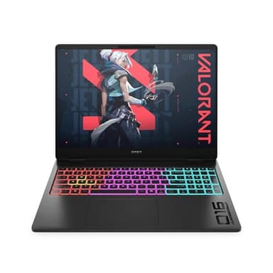 HP Omen Max 16-ah0001sf Ordinateur Portable Gaming 16" WQXGA IPS 240 Hz, PC Portable Gamer (Intel Ultra 9 275HX, RAM 32 Go, SSD 1024 Go, Nvidia GeForce RTX 5080 16Go, Windows 11), Laptop Noir, AZERTY