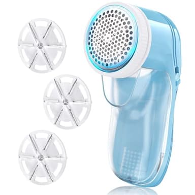 Rasoir Anti Bouloche, Anti Bouloche Appareil avec 3 Lames Remplaçables, Anti Bouloche Vetement, Rasoir Anti Bouloche Electrique pour Literie Mobilier, Rasoir Peluche Bouloche Rechargeable