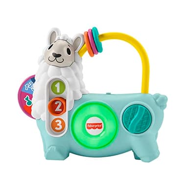 Fisher-Price Linkimals - Jouets éducatifs pour bébé et Enfant - avec lumières interactives et Musique - 123 activités Lama - Version néerlandaise - HNM96