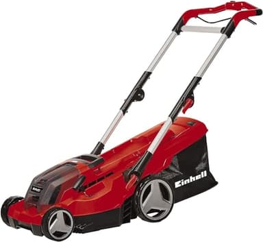 Einhell Tondeuse à gazon sans fil GE-CM 36/37 Li-Solo Power X-Change (36V, largeur de coupe 37 cm, jusqu’à 400 m2, bac collecteur 45 L, hauteurcoupe 25-75 mm, vendue sans batterie)