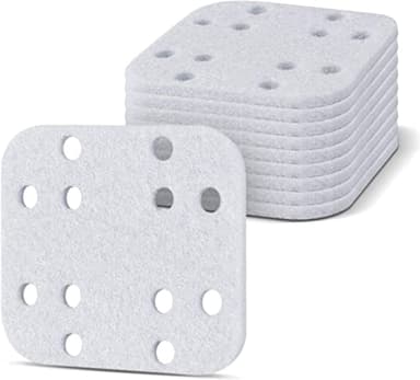 LEVOIT OasisMist 450S & LV 600S Lot de 10 tampons détartrants pour humidificateur d'air avec brouillard chaud et froid, OasisMist 450S & LV 600S, Blanc