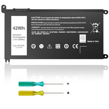 WDX0R WDXOR Batterie de Remplacement pour Ordinateur Portable Dell Inspiron 13 15 17 5000/7000 Series, 5770 5567 7579 7573 7378 5565 5378 5379 5767 Latitude 3490 3590 3340 340 400 3390 3500 3190 P69G