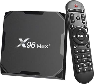 Box TV X96 Max Plu 4 Go de RAM et 32 Go de ROM Box Android TV Box Media Player Haute qualité (Android 10.0) avec telecommande et Cable HDMI, Lecteur multimédia Boite TV 4K