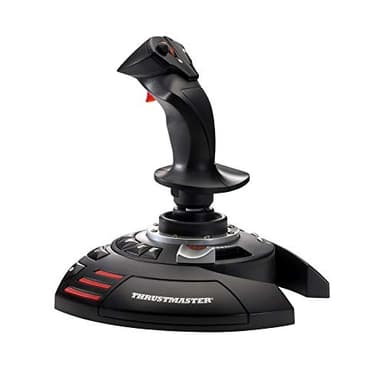 Thrustmaster T.Flight Stick X - Joystick de simulation de vol ergonomique avec résistance réglable et repose-main large pour PC