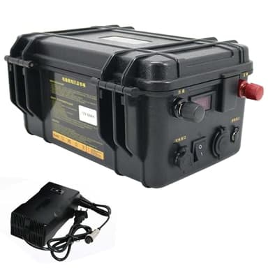 HSSYTZOUL 12V 24V Batterie Au Lithium Propulsion Batterie Au Lithium 60Ah-200Ah Built-in BMS pour Bateau Électrique Moteur Bateau De Pêche Hélice Marine Propulsion Batterie avec Chargeur,12v,200AH