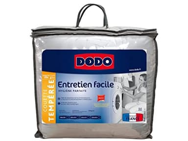 DODO - Couette Tempérée 220x240 cm - Convient 1-2 Personnes - Tissu 100% Polyester - Garnissage 100% Polyester Dacron 350g/m2 - Lavable en Machine à 95°C
