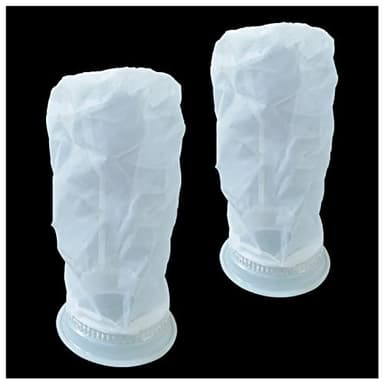 Filtre IBC en Nylon 2pcs IBC Couvercle Filtre à Eau de Pluie Filtre de Rechange IBC Lavable IBC Accessoires De Réservoir Maille Fine de 200 pour Réservoir d'eau de Pluie IBC 1000 litres