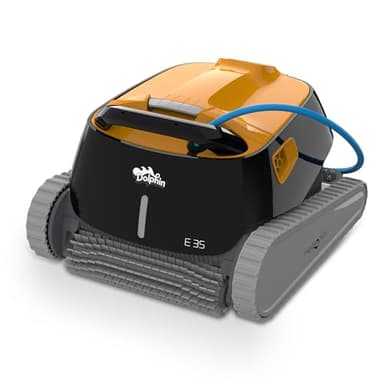 Dolphin E35 Robot Nettoyeur électrique avec Fil pour Piscine Hors-Sol Jusqu’à 12 m - Nettoyage Fond, parois et Ligne d'eau - Système de Scan Intelligent
