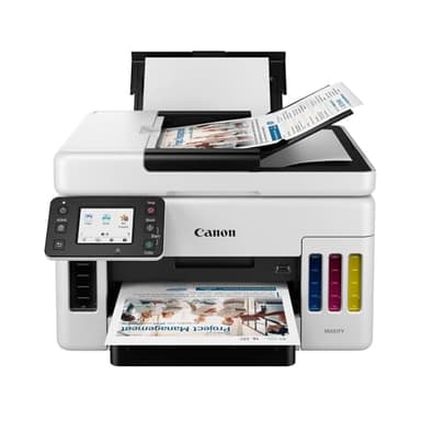 Canon MAXIFY GX6050 imprimante 3-en-1 bureautique - Jet d'encre à réservoir Rechargeable, Blanc