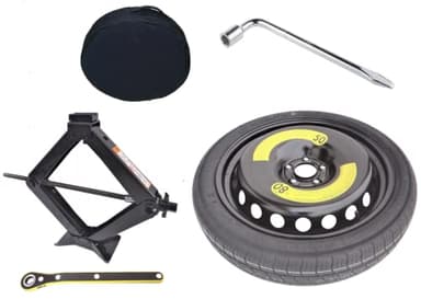 Roue de secours galette 17" compatible avec MINI COOPER CLUBMAN, UKL-L FML2 COUNTRYMAN FMX 2016>, BMW SERIE 2 GRAN TOURER avec cric, cle, sac