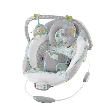 Ingenuity, Siège Sauteur avec Vibrations Apaisante - Morrison, 8 Mélodies, Arche de Jeu avec 2 Jouets, Contrôle du Volume, Repose-tête Amovible, Harnais 3 Points, Dès la Naissance à 9 kg