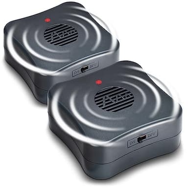 Gardigo® Répulsif Mobile Anti-Souris - Lot de 2 | Répulsif à Ultrason Contre Les Souris et Rats | Piège à Souris Électrique | Large Portée 40m² | Alimentation par Piles | sans Produits Chimiques.