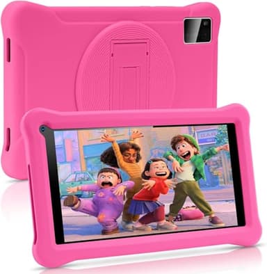 SUMTAB Tablette Enfants 7 Pouces Android 13 Tablette avec GMS Certified,8(3+5) GB RAM 64GB ROM(TF Card 128GB),Applications Pré-Installé, WiFi Contrôle Parental Tablette Éducative avec Kid-Proof Étui