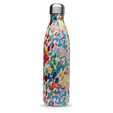Qwetch - Bouteille Isotherme Originals Arty 750ml - 24h Froid et 12h Chaud - Etanche & Réutilisable - Gourde inox isotherme pour Sport, Voyage, Bureau, Randonnée