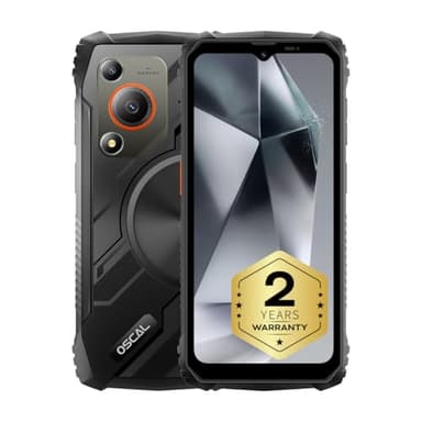 OSCAL Marine 1 Smartphone Rugged 5G, 12Go+128Go/2To TF, Batterie 10600 mAh, Téléphone Incassable IP68/IP69K & MIL-STD-810H, Écran 6,6″ FHD+, Caméra 50MP, Dual SIM/NFC/GPS, 2 Ans Garantie, Noir