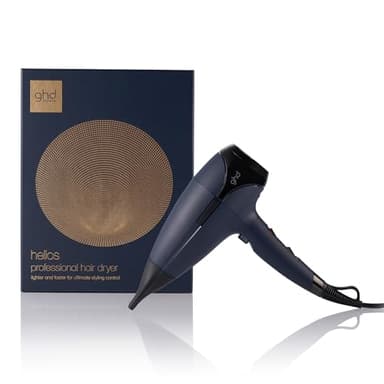 ghd - Sèche-cheveux ghd Helios - Sèche-cheveux professionnel (Bleu) - Puissant et précis - Cheveux sans frisottis et 30% plus brillants - Recommandé par les coiffeurs - Idéal tous types de cheveux