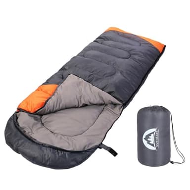SWTMERRY- Sac de Couchage 4 Saisons (été, Printemps, Automne, Hiver) Temps Chaud et Froid - léger imperméable, Utilisation intérieure et extérieure pour Les Enfants Adultes randonnée Camping