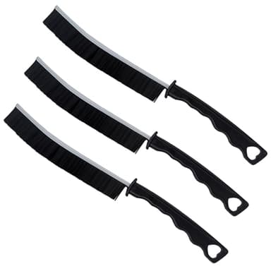 3 Pièces Brosse de Nettoyage des Interstices,Brosse de Fine et Longue Nettoyage de Crevasses à Poils Durs,Brosse à Joint de Carrelage pour Groove Gap et Saleté dans Salle de Bain et Cuisine